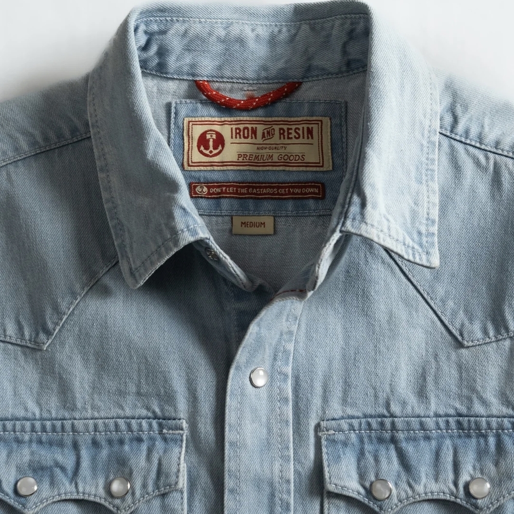 Iron and Resin Light Blue Denim Shirt